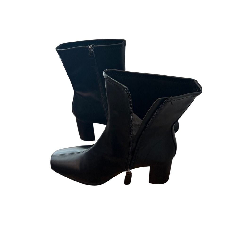 Aerosoles Miley Womens Black Square Toe Block Heel Ankle Boots Size 8.5M - NWOB - Picture 4 of 9